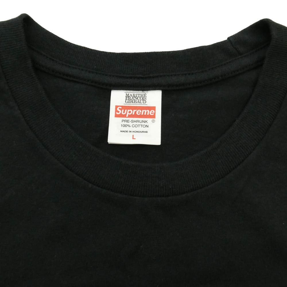 Supreme シュプリーム 25SS x Marithe + Francois Girbaud Tee マリテ+フランソワ ジルボー 半袖 Tシャツ ブラック ブラック系 L【中古】