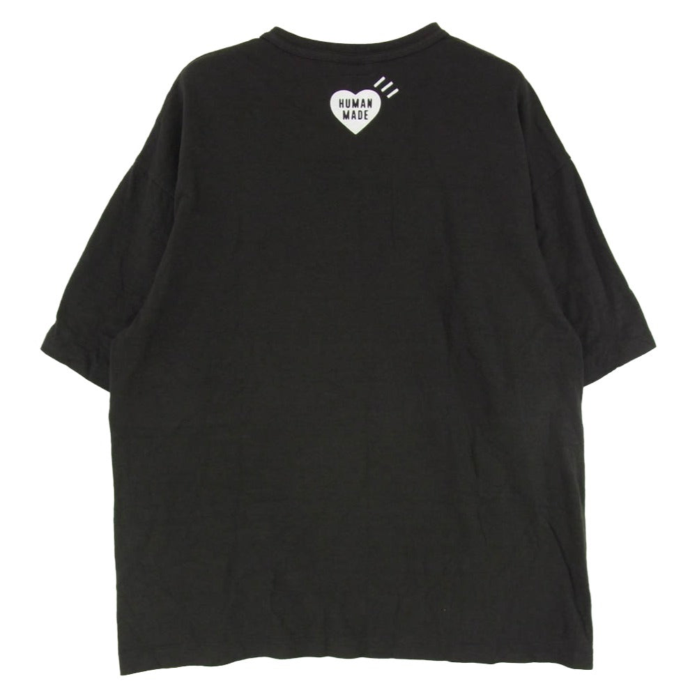 HUMAN MADE ヒューマンメイド DRY ALLS GRAPHIC LOGO TEE ロゴ グラフィック コットンスラブ生地 半袖 Tシャツ ブラック系 2XL【中古】