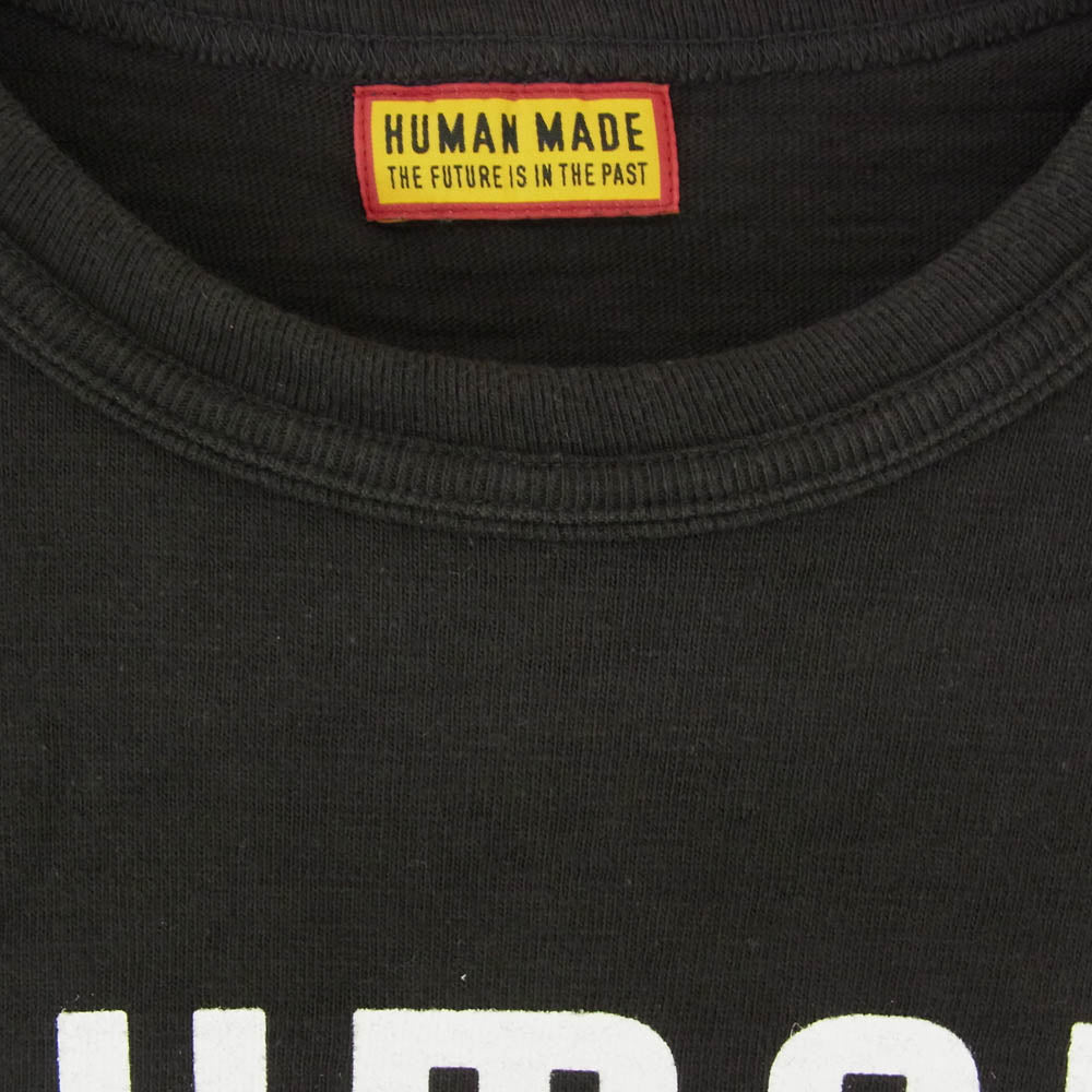 HUMAN MADE ヒューマンメイド DRY ALLS GRAPHIC LOGO TEE ロゴ グラフィック コットンスラブ生地 半袖 Tシャツ ブラック系 2XL【中古】