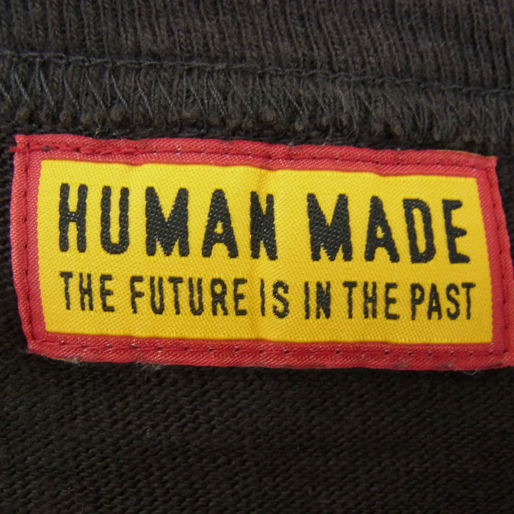 HUMAN MADE ヒューマンメイド DRY ALLS GRAPHIC LOGO TEE ロゴ グラフィック コットンスラブ生地 半袖 Tシャツ ブラック系 2XL【中古】
