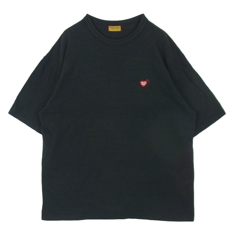 HUMAN MADE ヒューマンメイド 25SS GRAPHIC TIGER TEE ハートロゴワッペン バック グラフィック タイガー プリント コットンスラブ生地 半袖 Tシャツ ブラック系 2XL【中古】