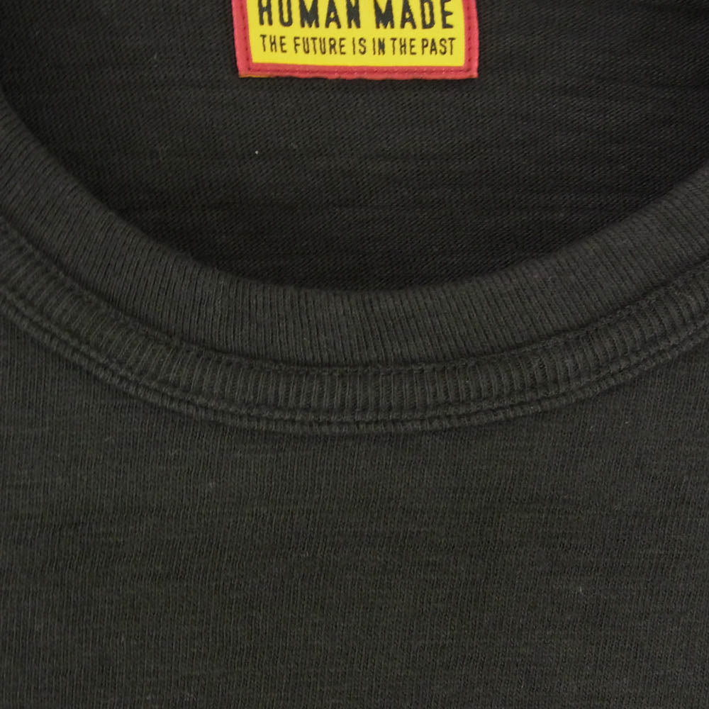 HUMAN MADE ヒューマンメイド 25AW HM30TE009 GRAPHIC T-SHIRT カモ グラフィック ロゴ プリント コットンスラブ生地 半袖 Tシャツ ブラック系 2XL【中古】