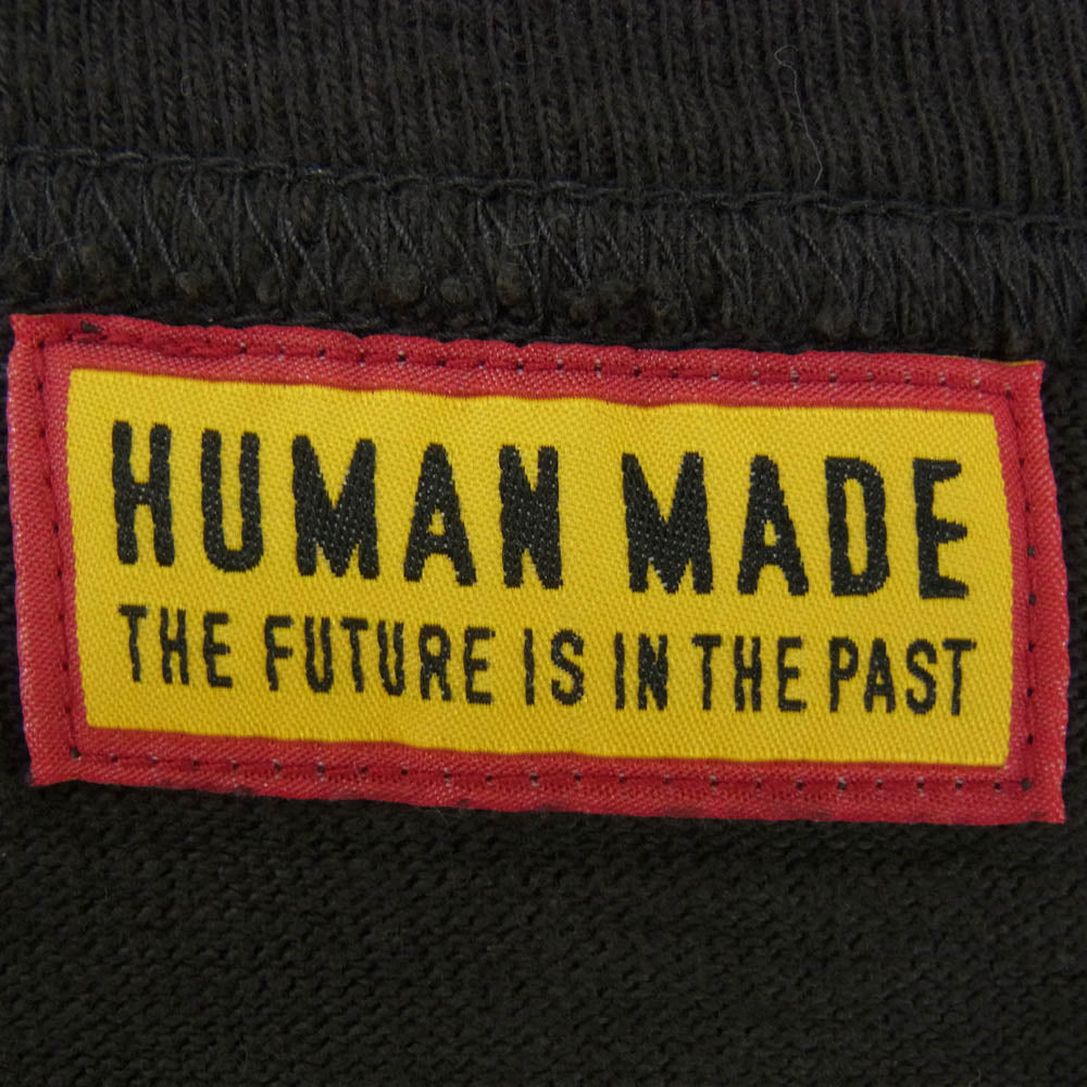 HUMAN MADE ヒューマンメイド 25AW HM30TE009 GRAPHIC T-SHIRT カモ グラフィック ロゴ プリント コットンスラブ生地 半袖 Tシャツ ブラック系 2XL【中古】