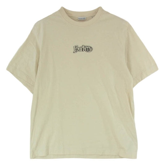 BURBERRY バーバリー 8097532 コットンジャージー フロッキー加工 アーカイブ ロゴ 半袖 Tシャツ オフホワイト系 XL【中古】