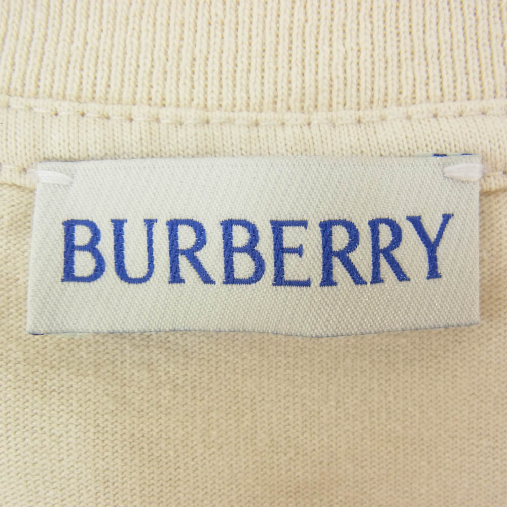 BURBERRY バーバリー 8097532 コットンジャージー フロッキー加工 アーカイブ ロゴ 半袖 Tシャツ オフホワイト系 XL【中古】 BURBERRY バーバリー 8097532 コットンジャージー フロッキー加工