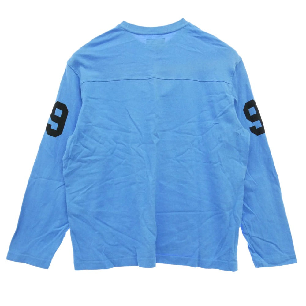 Supreme シュプリーム 24SS 99 L/S Football Top フットボール クルーネック 長袖 カットソー ブルー ブルー系 L【中古】