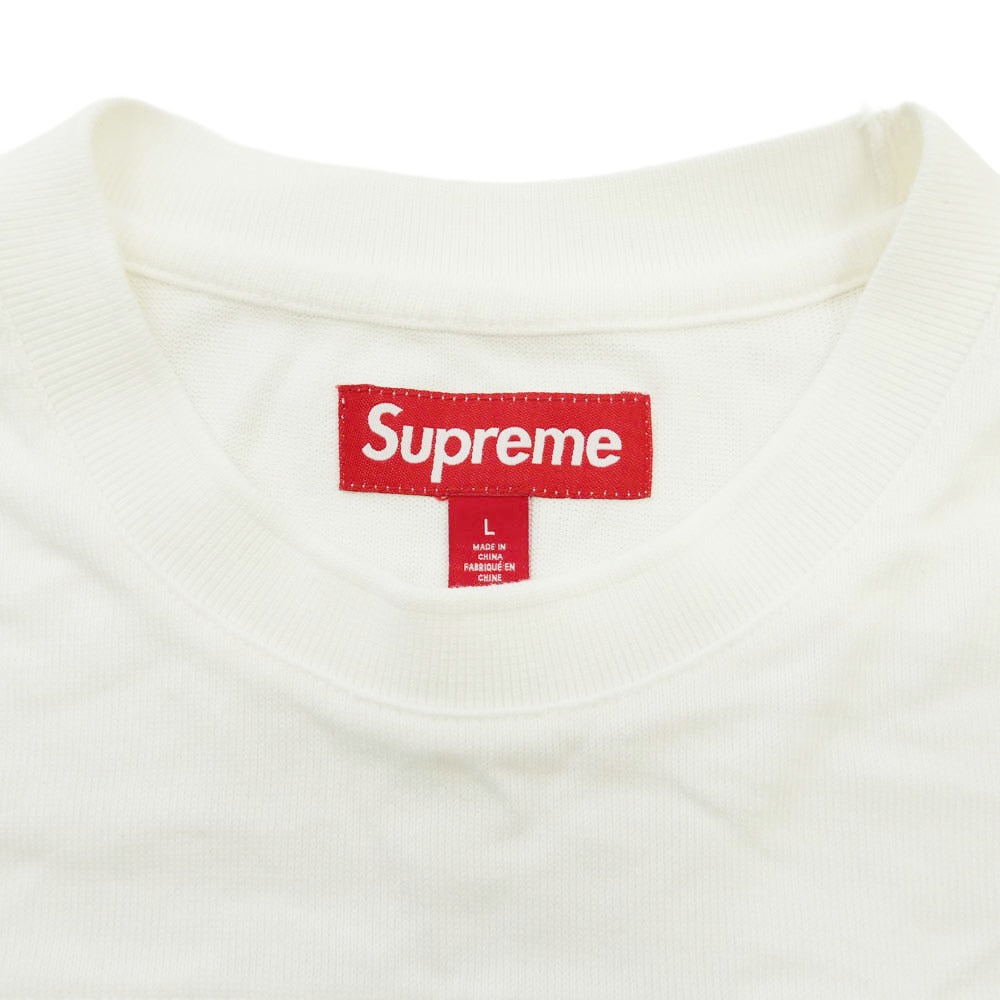 Supreme シュプリーム 24SS 99 L/S Football Top フットボール クルーネック 長袖 カットソー ホワイト ホワイト系 L【中古】