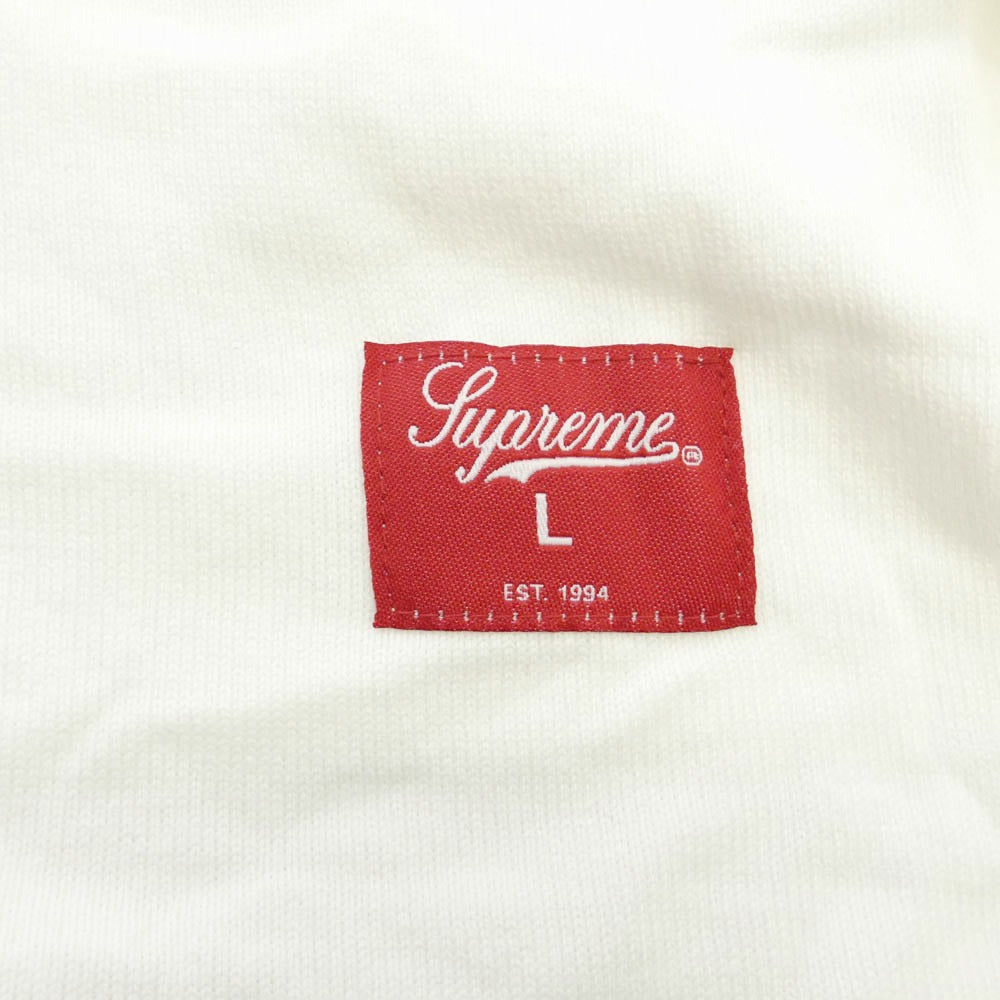 Supreme シュプリーム 24SS 99 L/S Football Top フットボール クルーネック 長袖 カットソー ホワイト ホワイト系 L【中古】