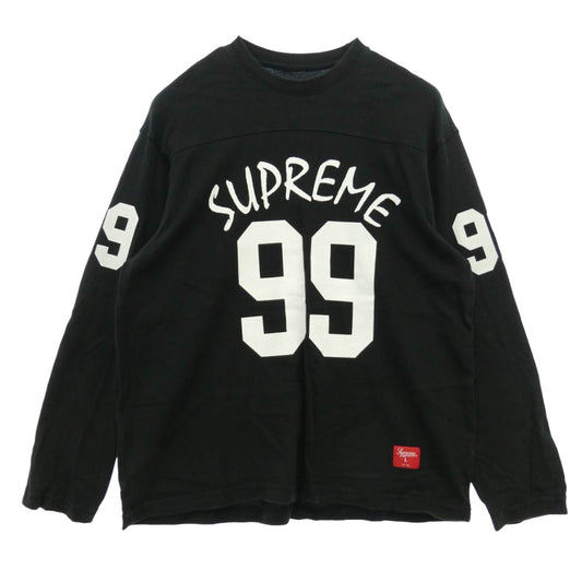 Supreme シュプリーム 24SS 99 L/S Football Top フットボール クルーネック 長袖 カットソー ブラック ブラック系 L【中古】