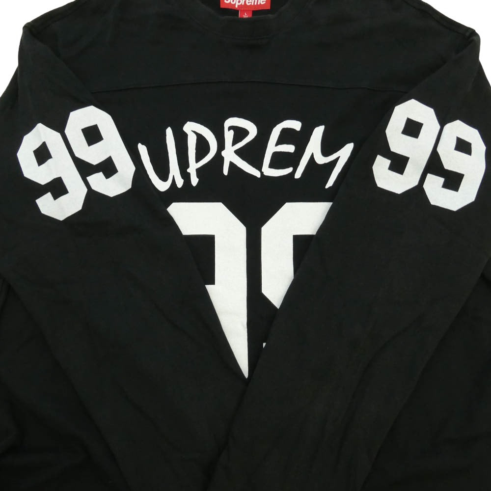 Supreme シュプリーム 24SS 99 L/S Football Top フットボール クルーネック 長袖 カットソー ブラック ブラック系 L【中古】