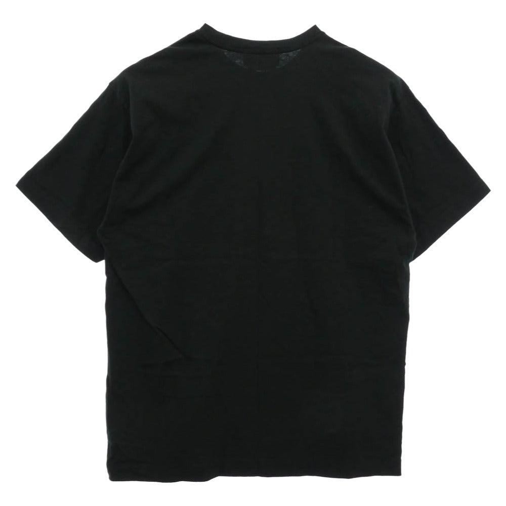 Supreme シュプリーム STONE ISLAND ストーンアイランド 22SS 7625201S8 Stone Island S/S Top ストーンアイランド S/S トップ ラバーロゴ プリント 半袖 Tシャツ ブラック系 M【中古】