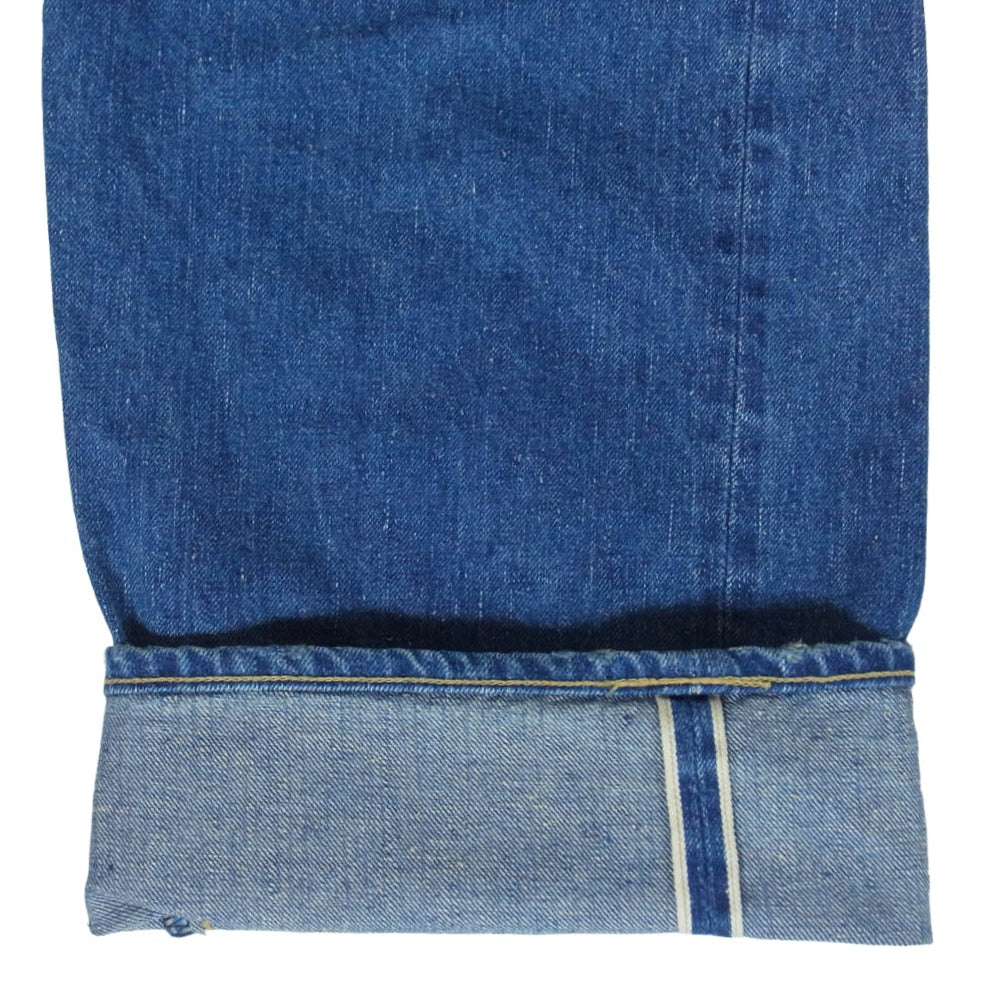 HUMAN MADE ヒューマンメイド HM31PT002 STRAIGHT DENIM PANTS FUTURE バックポケット ハートステッチ デニムパンツ インディゴブルー系 34【中古】