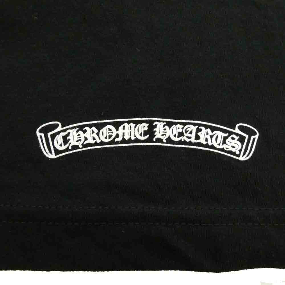 CHROME HEARTS クロムハーツ（原本無） CH L/S T-SHIRT バック スクロールロゴ アームCHロゴ プリント 長袖 Tシャツ ロンT ブラック ブラック系 XL【中古】