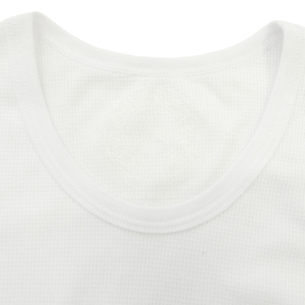 CHROME HEARTS クロムハーツ（原本無） TSHIRT-LS-THERMAL LS 袖フローラルプリント サーマル 長袖 カットソー ホワイト ホワイト系 XL【新古品】【未使用】【中古】