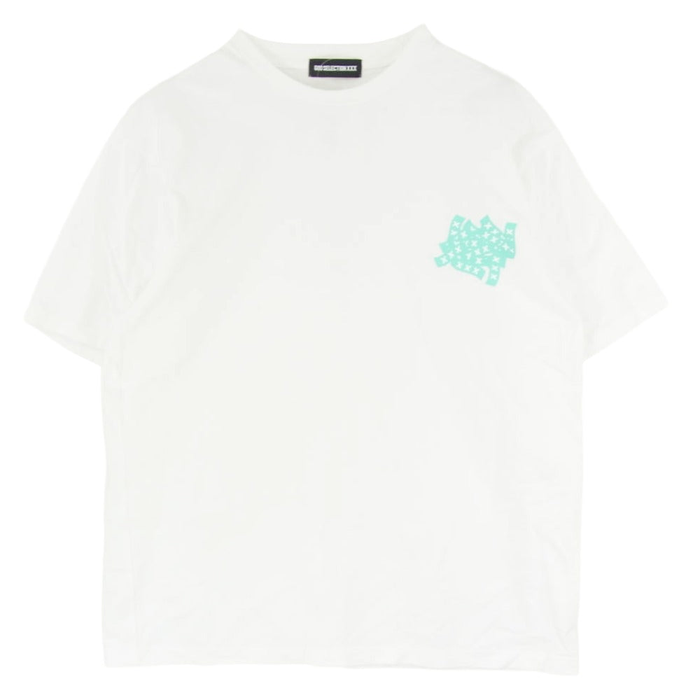 GOD SELECTION XXX ゴッドセレクション 24SS GX-A24-ST-04 T-Shirts XXX ロゴ プリント Ｔシャツ 半袖 カットソー ホワイト系 XL【中古】