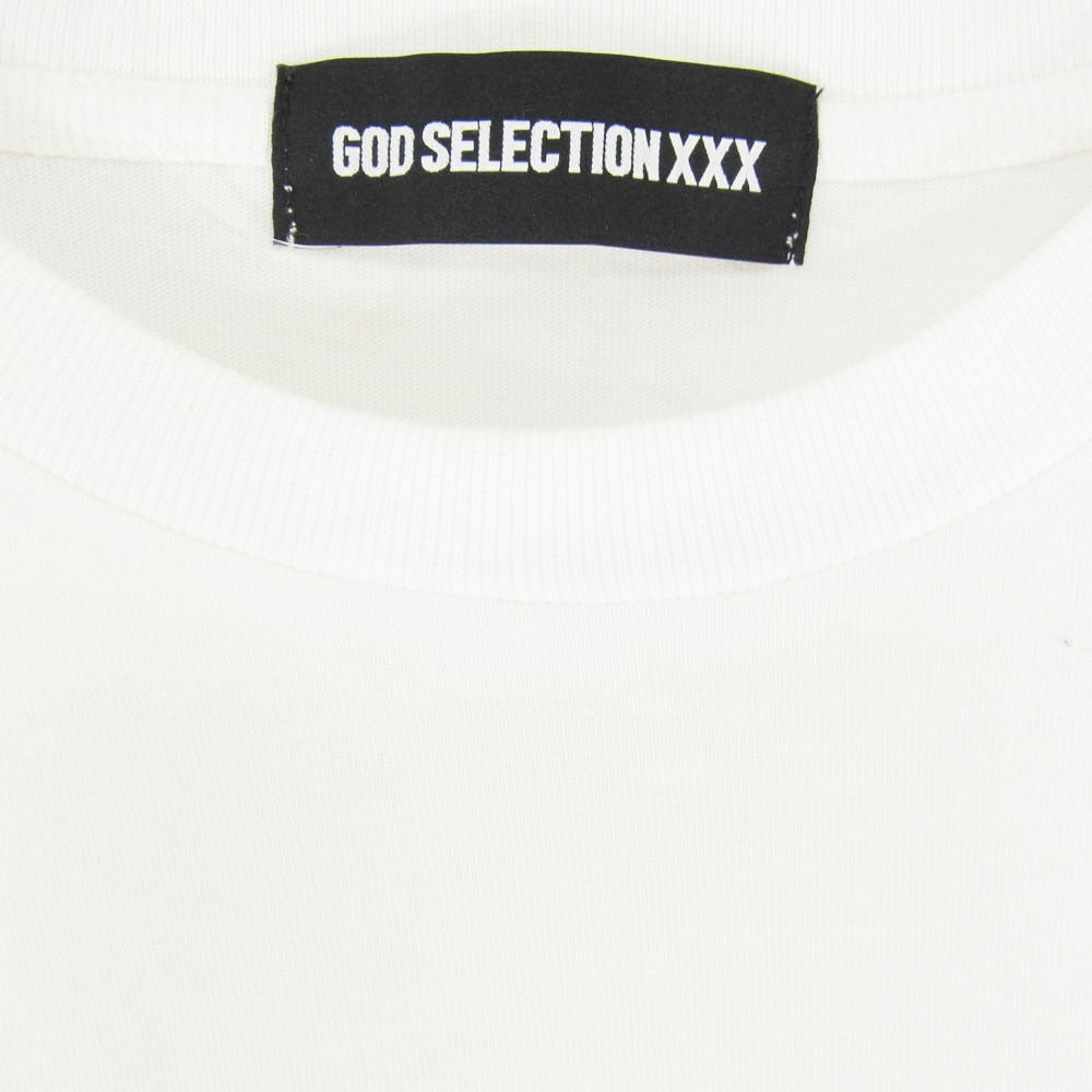 GOD SELECTION XXX ゴッドセレクション 24SS GX-A24-ST-04 T-Shirts XXX ロゴ プリント Ｔシャツ 半袖 カットソー ホワイト系 XL【中古】