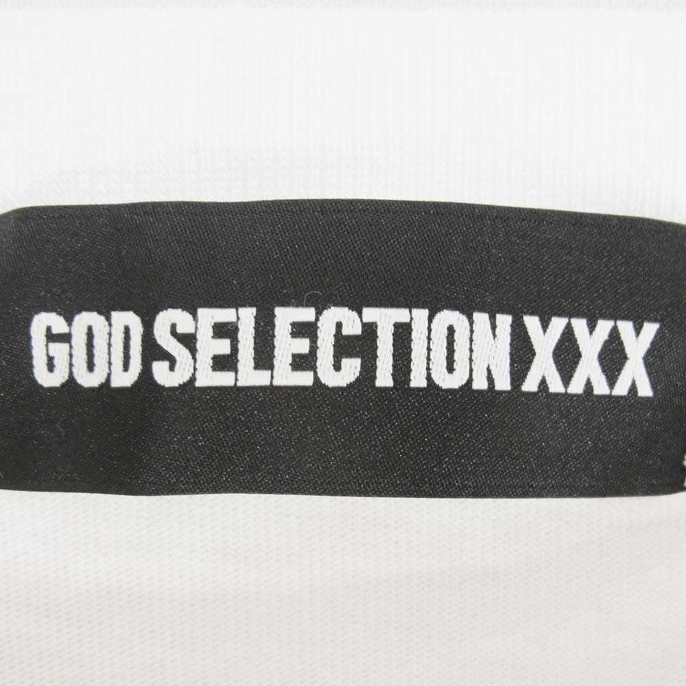GOD SELECTION XXX ゴッドセレクション 24SS GX-A24-ST-04 T-Shirts XXX ロゴ プリント Ｔシャツ 半袖 カットソー ホワイト系 XL【中古】