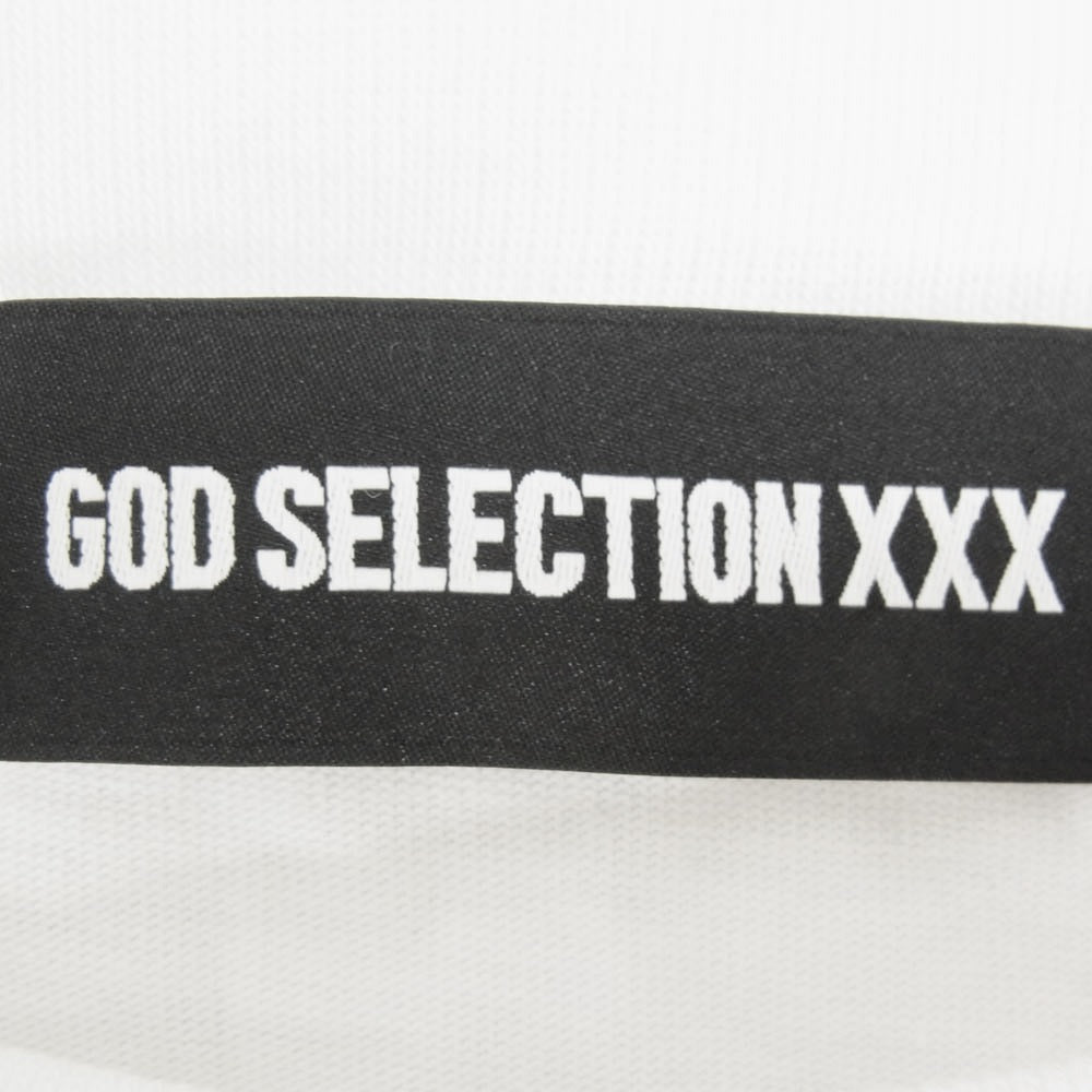 GOD SELECTION XXX ゴッドセレクション 25SS GX-S25-ST-15 ORIGINAL BODY T-SHIRT ワンポイント XXX スモール ロゴ ワッペン TEE Ｔシャツ 半袖 カットソー ホワイト系 XL【中古】