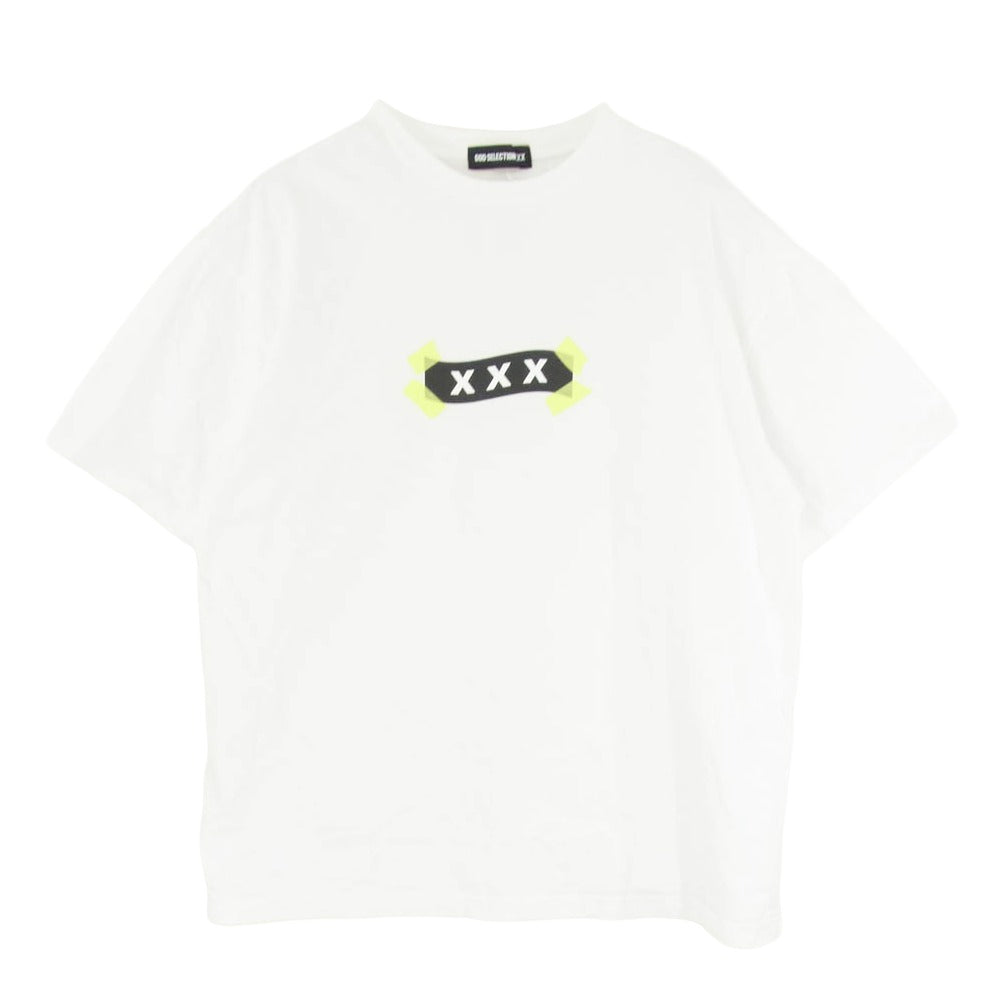GOD SELECTION XXX ゴッドセレクション 25SS GX-S25-ST-03 ボックス ロゴ プリント Ｔシャツ 半袖 カットソー ホワイト系 XL【中古】