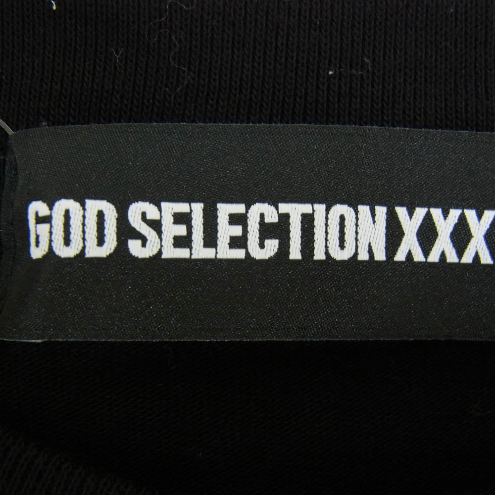 GOD SELECTION XXX ゴッドセレクション 24SS GX-A24-ST-04 T-Shirts XXX ロゴ プリント Ｔシャツ 半袖 カットソー ブラック系 XL【中古】