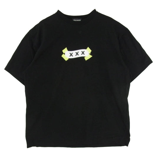 GOD SELECTION XXX ゴッドセレクション 25SS GX-S25-ST-03 ボックス ロゴ プリント Ｔシャツ 半袖 カットソー ブラック系 XL【中古】