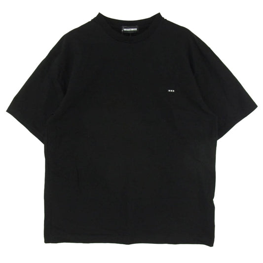 GOD SELECTION XXX ゴッドセレクション 25SS GX-S25-ST-15 T-SHIRT ワンポイント XXX スモール ロゴ ワッペン TEE Ｔシャツ 半袖 カットソー ブラック系 XL【中古】