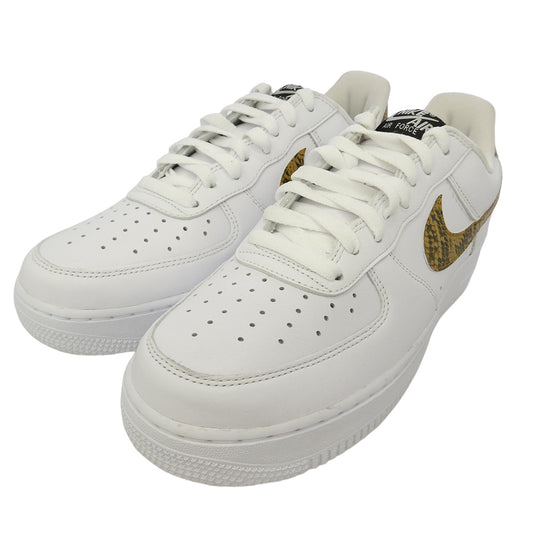NIKE ナイキ 19SS AO1635-100 Air Force 1 Low Retro PRM QS Ivory Snake エアフォース1 ロー レトロ プレミアム アイボリースネーク スニーカー ホワイト系 27cm【極上美品】【中古】
