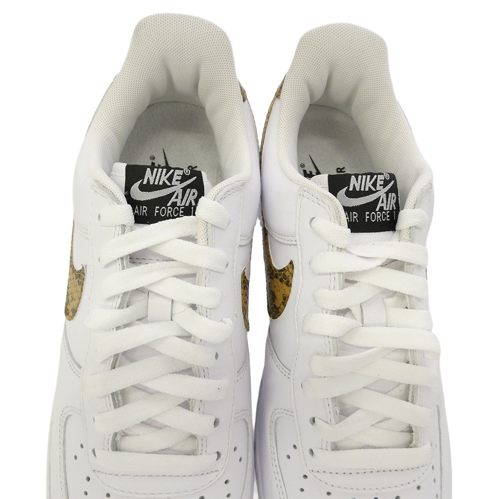 NIKE ナイキ 19SS AO1635-100 Air Force 1 Low Retro PRM QS Ivory Snake エアフォース1 ロー レトロ プレミアム アイボリースネーク スニーカー ホワイト系 27cm【極上美品】【中古】