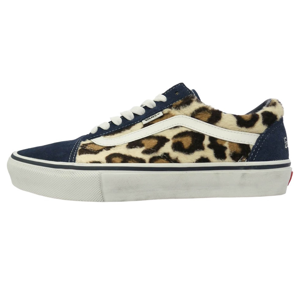 Supreme シュプリーム VANS バンズ 23AW SUP-VANS-23FW-OS-NV × Vans Leopard Old Skool バンズ レオパード オールドスクール スニーカー マルチカラー系 27cm【極上美品】【中古】