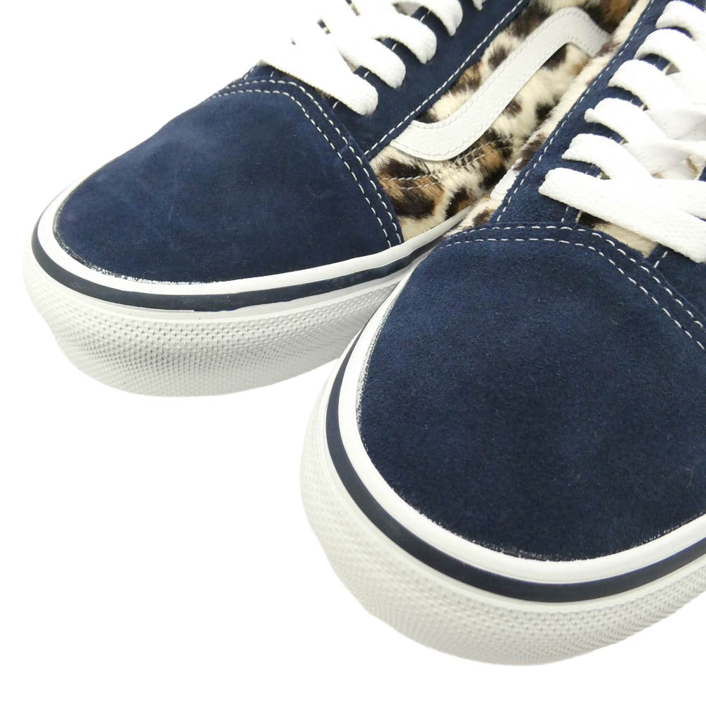 Supreme シュプリーム VANS バンズ 23AW SUP-VANS-23FW-OS-NV × Vans Leopard Old Skool バンズ レオパード オールドスクール スニーカー マルチカラー系 27cm【極上美品】【中古】