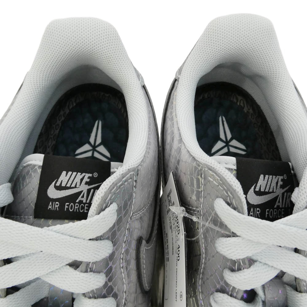 NIKE ナイキ 25AW II3925-400 × Kobe Bryant Air Force 1 Low Protro Lenticular Snake コービー ブライアント エアフォース1 ロー プロトロ レンチキュラースネーク スニーカー シルバー系 27cm【極上美品】【中古】