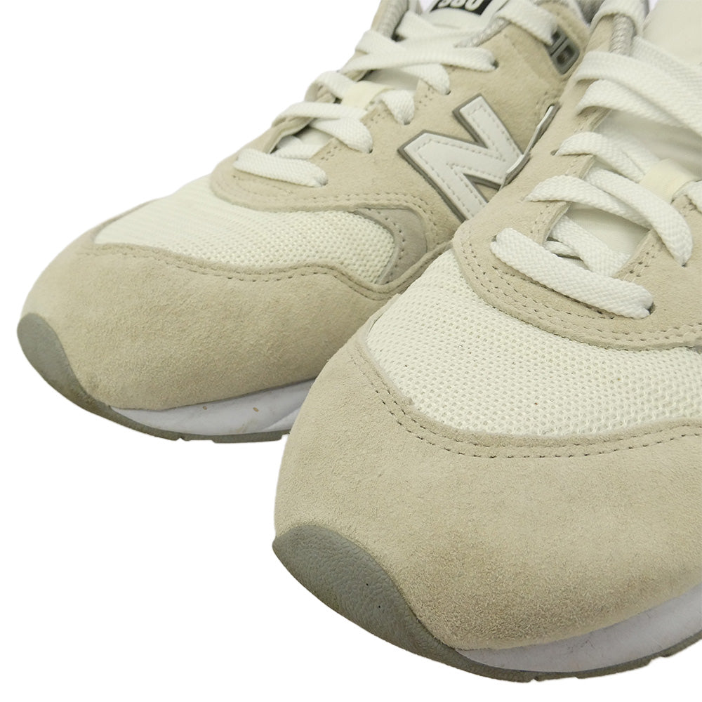 COMME des GARCONS HOMME コムデギャルソンオム NEW BALANCE ニューバランス 23SS MT580HM2 × New Balance 580 ニューバランス スニーカー グレー系 オフホワイト系 ホワイト系 27cm【中古】