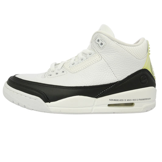 NIKE ナイキ FRAGMENT DESIGN フラグメントデザイン 20AW DA3595-100 × Fragment Air Jordan 3【フェイクバスターズ鑑定済】フラグメント エアジョーダン スニーカー ホワイト系 ブラック系 27cm【極上美品】【中古】