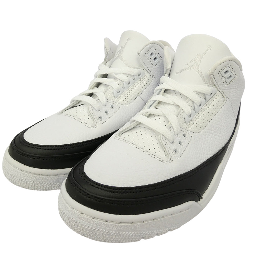 NIKE ナイキ FRAGMENT DESIGN フラグメントデザイン 20AW DA3595-100 × Fragment Air Jordan 3【フェイクバスターズ鑑定済】フラグメント エアジョーダン スニーカー ホワイト系 ブラック系 27cm【極上美品】【中古】