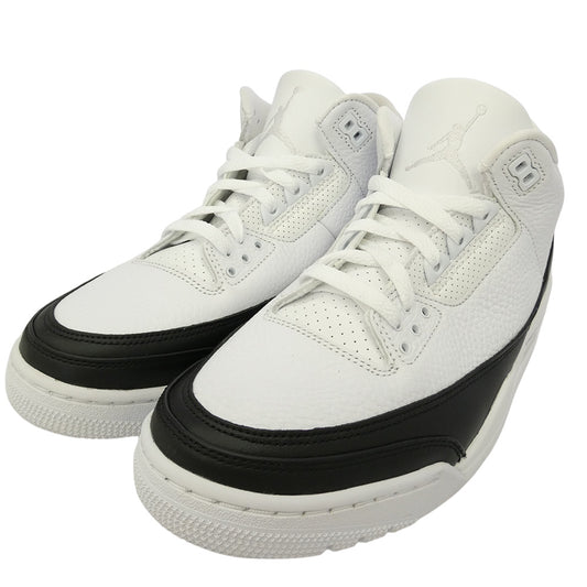 NIKE ナイキ FRAGMENT DESIGN フラグメントデザイン 20AW DA3595-100 × Fragment Air Jordan 3【フェイクバスターズ鑑定済】フラグメント エアジョーダン スニーカー ホワイト系 ブラック系 27cm【極上美品】【中古】