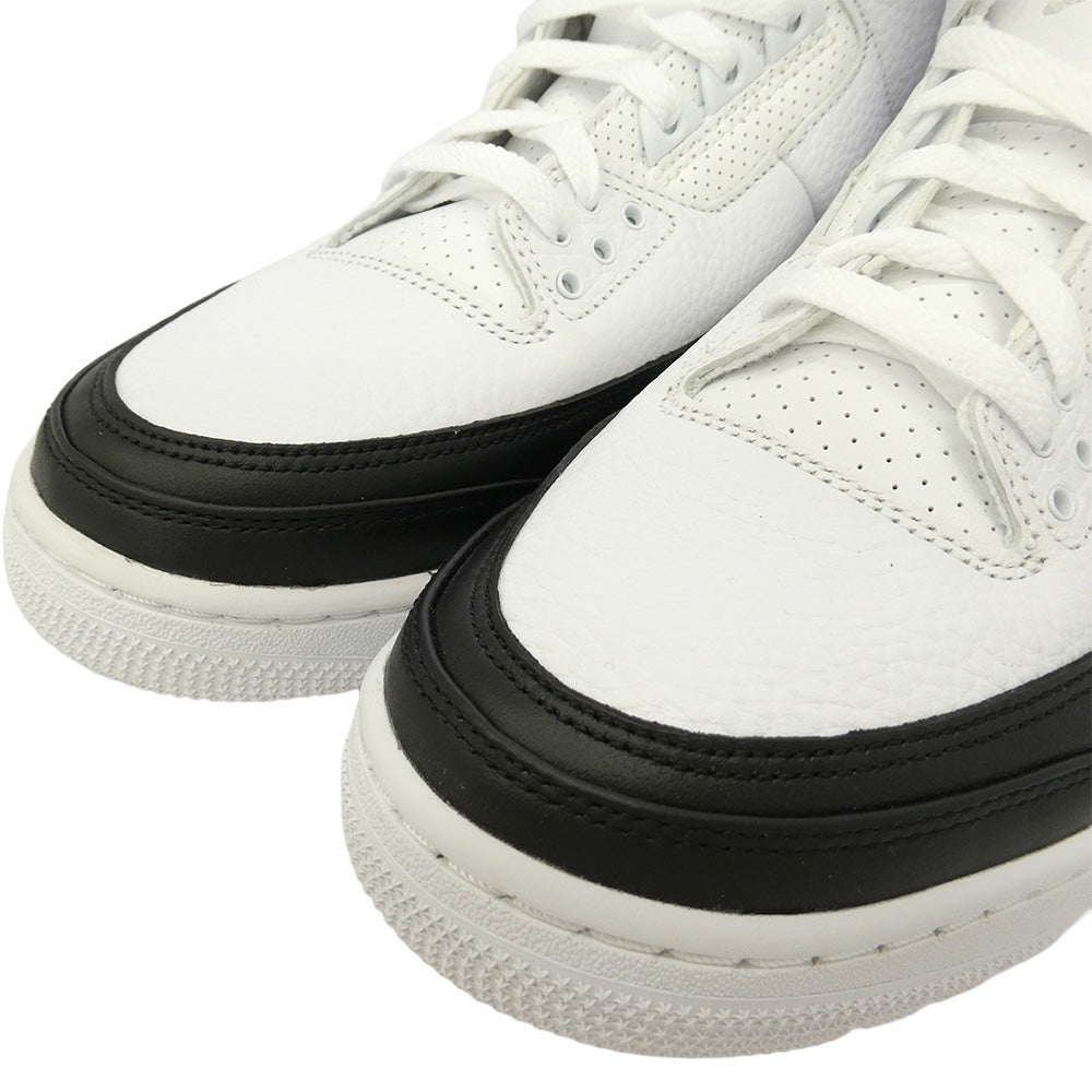 NIKE ナイキ FRAGMENT DESIGN フラグメントデザイン 20AW DA3595-100 × Fragment Air Jordan 3【フェイクバスターズ鑑定済】フラグメント エアジョーダン スニーカー ホワイト系 ブラック系 27cm【極上美品】【中古】