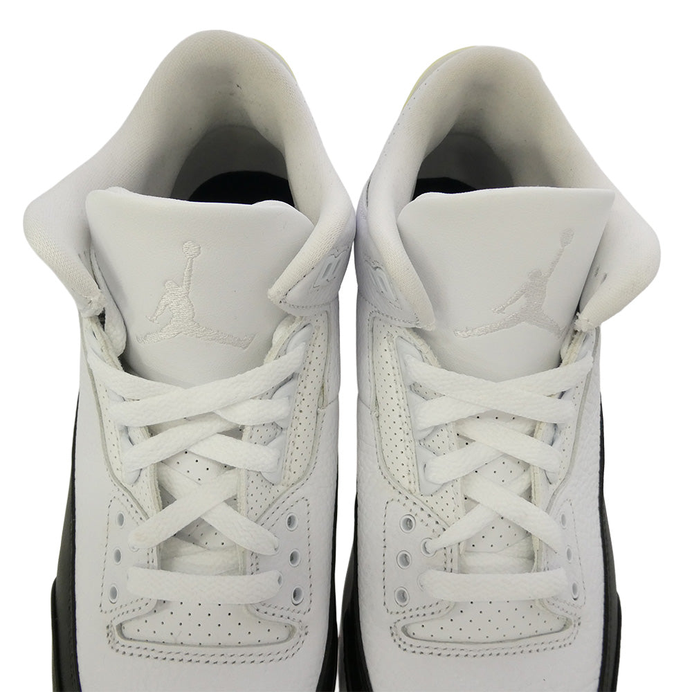 NIKE ナイキ FRAGMENT DESIGN フラグメントデザイン 20AW DA3595-100 × Fragment Air Jordan 3【フェイクバスターズ鑑定済】フラグメント エアジョーダン スニーカー ホワイト系 ブラック系 27cm【極上美品】【中古】