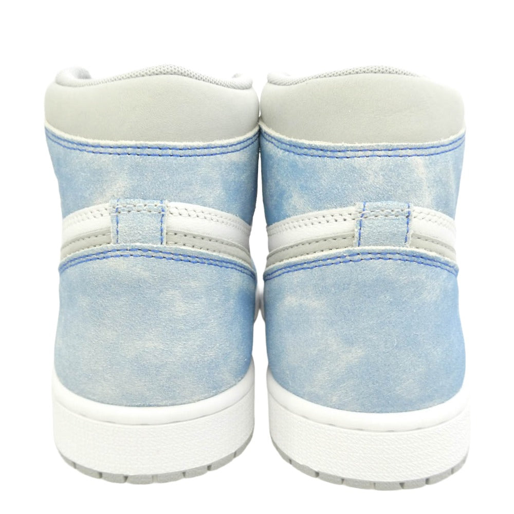 NIKE ナイキ 21SS 555088-402 Air Jordan 1 High OG Hyper Royal AJ1 【フェイクバスターズ鑑定済】エアジョーダン ハイ OG ハイパーロイヤル スニーカー ホワイト系 ライトブルー系 27cm【極上美品】【中古】