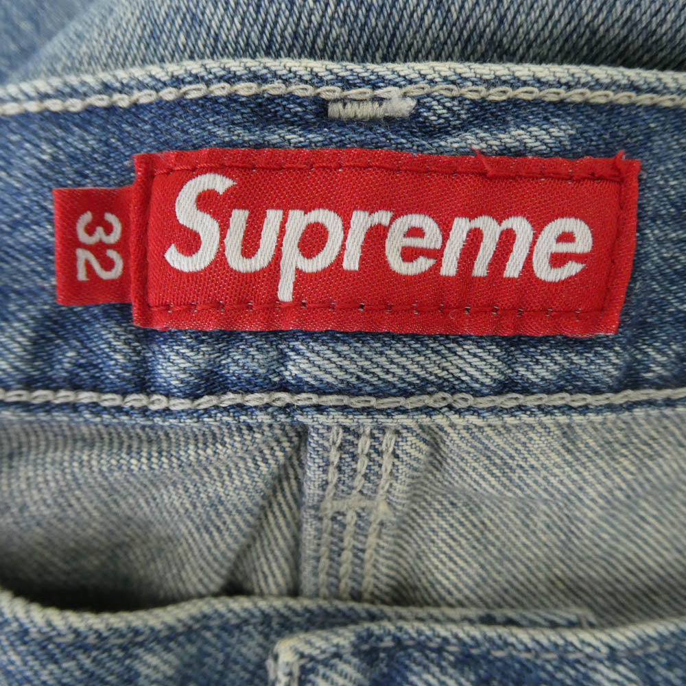 Supreme シュプリーム 26SS Worn Double Knee Painter Pant ウォーン ダブル ニー ペインター パンツ インディゴブルー　 ブルー系 32【美品】【中古】