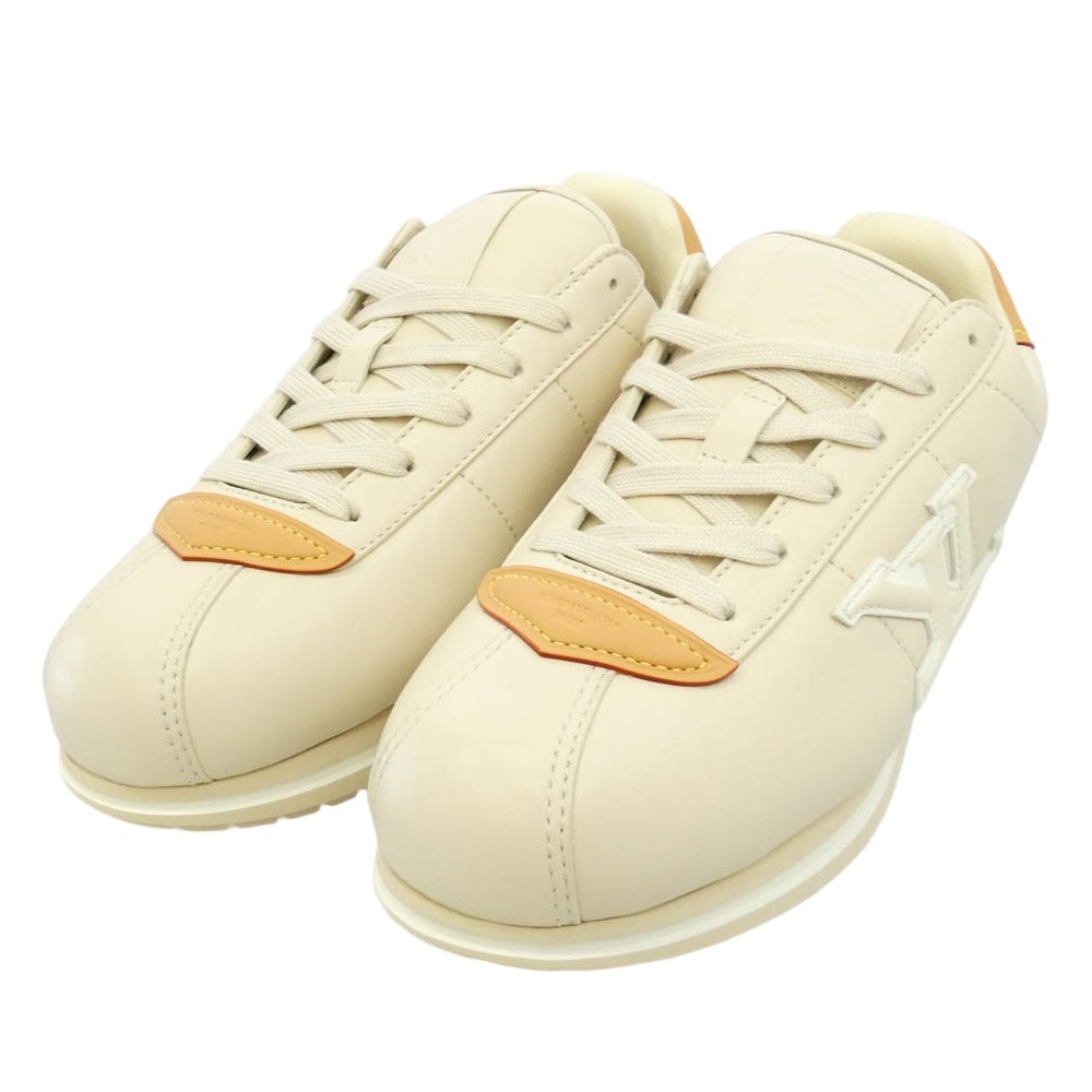 LOUIS VUITTON ルイ・ヴィトン buttersoft sneakers バター ソフト ローカット スニーカー ベージュ系 8【極上美品】【中古】