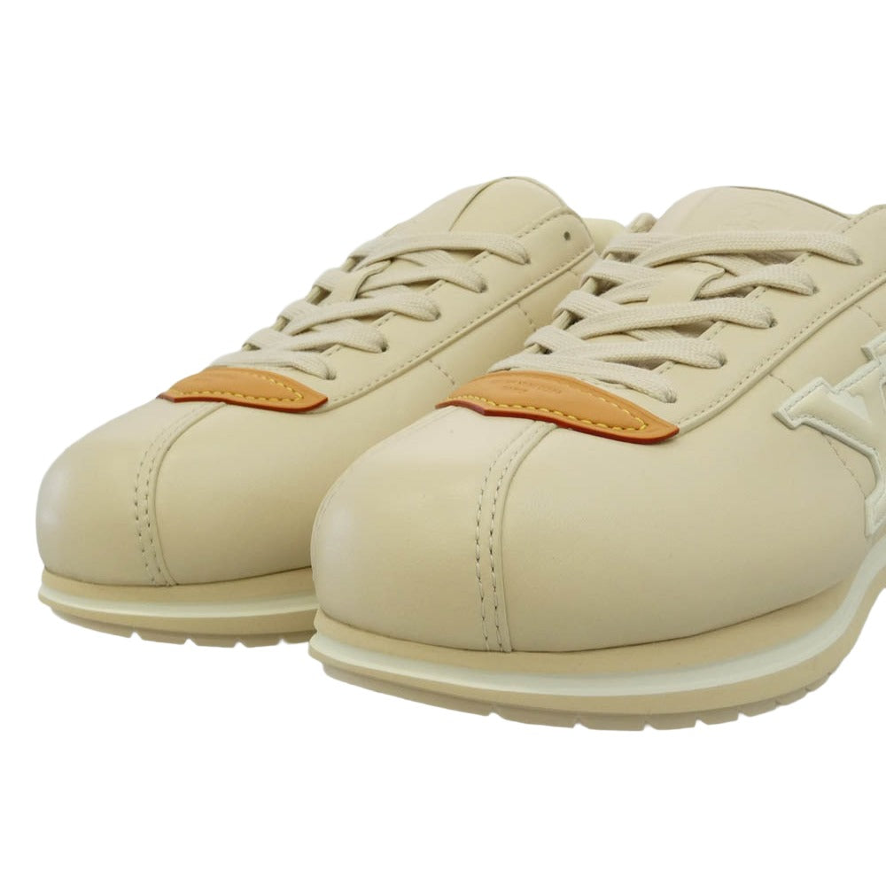 LOUIS VUITTON ルイ・ヴィトン buttersoft sneakers バター ソフト ローカット スニーカー ベージュ系 8【極上美品】【中古】