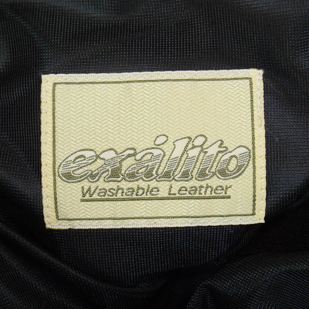 クシタニ K-1075Z STRAIGHT PANTS エグザリートレザー ストレート パンツ ブラック系 33【美品】【中古】