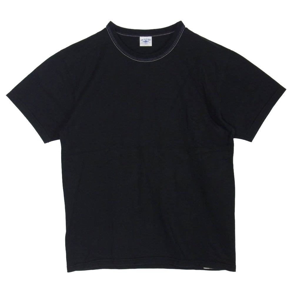 THE FLAT HEAD ザフラットヘッド 3本針の1本外し 半袖 Tシャツ ブラック系 40【中古】