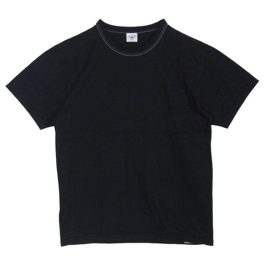 THE FLAT HEAD ザフラットヘッド 3本針の1本外し 半袖 Tシャツ ブラック系 40【中古】