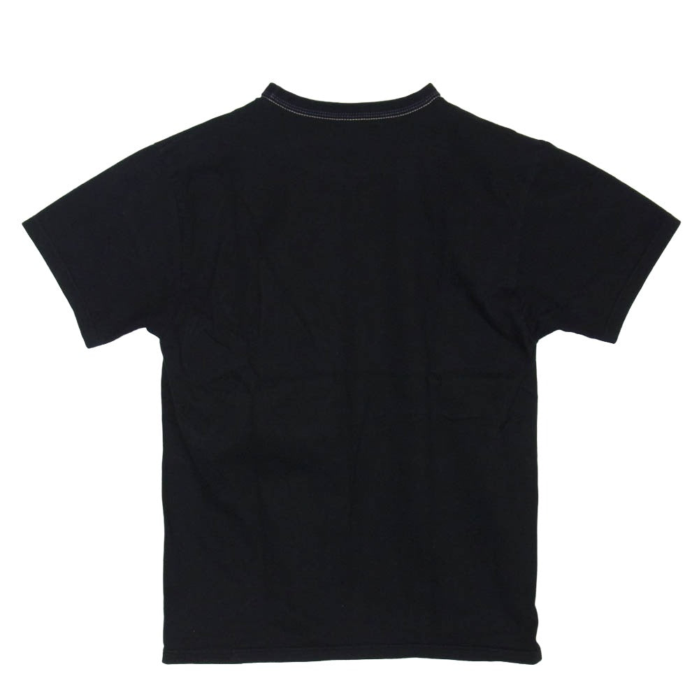 THE FLAT HEAD ザフラットヘッド 3本針の1本外し 半袖 Tシャツ ブラック系 40【中古】