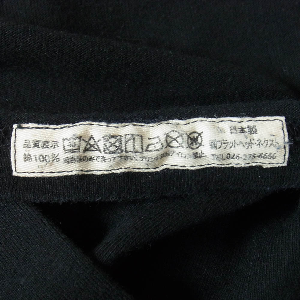 THE FLAT HEAD ザフラットヘッド 3本針の1本外し 半袖 Tシャツ ブラック系 40【中古】