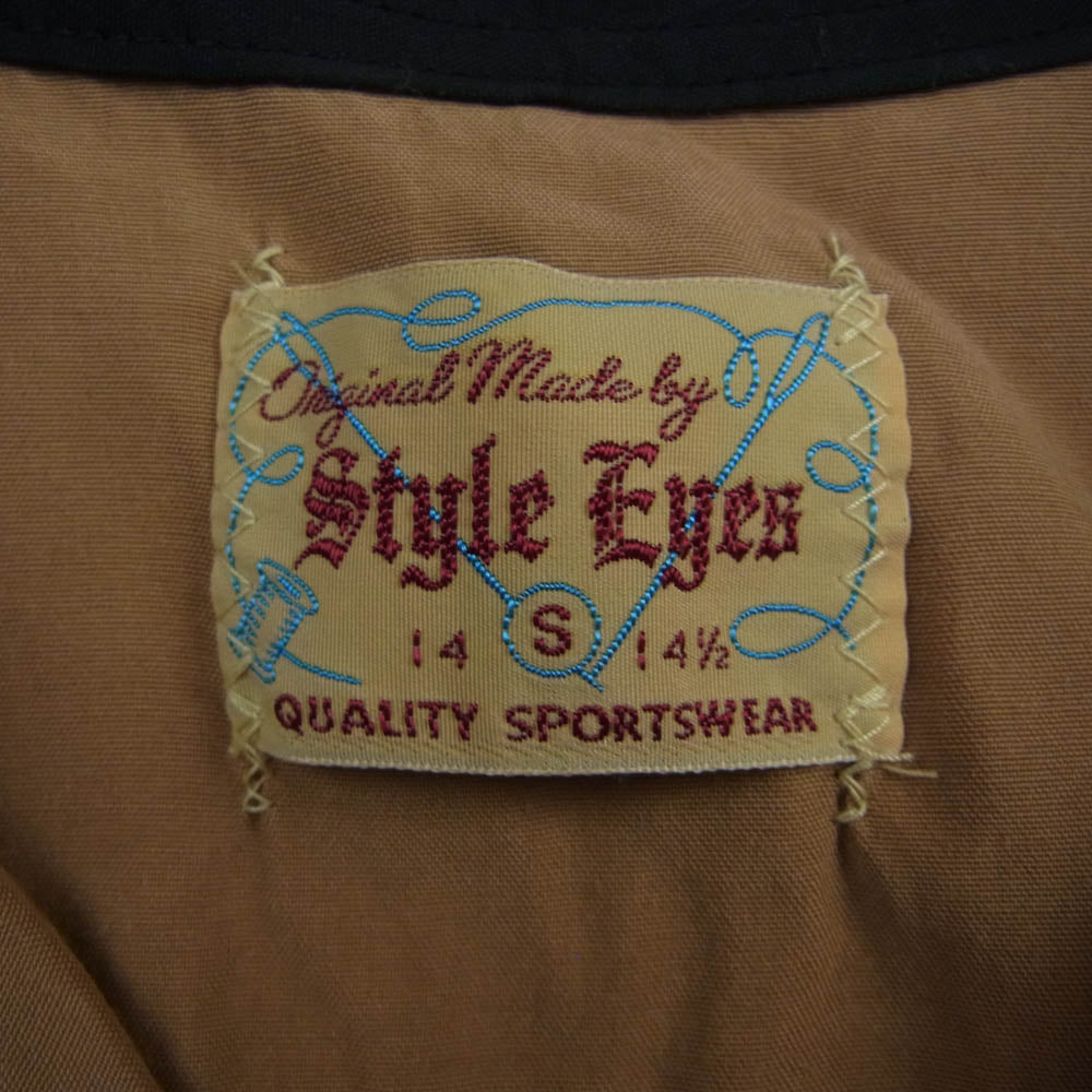 STYLE EYES スタイルアイズ SE39262 RAYON BOWLING SHIRT ANN'S CORDIAL INN ボウリング ボーリング 半袖 シャツ ブラウン系 S【中古】