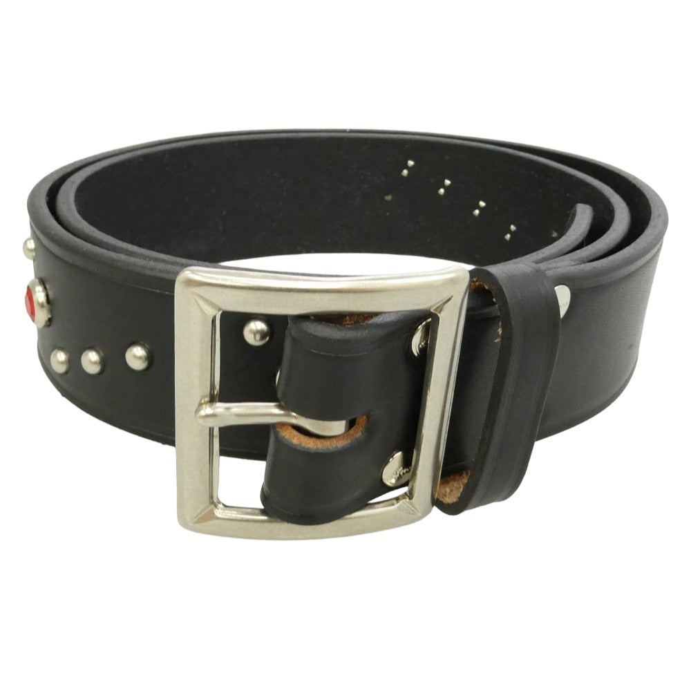 The REAL McCOY'S ザリアルマッコイズ BUCO ブコ BUCO MOTORCYCLE BELT SAF-T-FLASH ブコ スタッズ モーターサイクル ベルト ブラック系 34【中古】