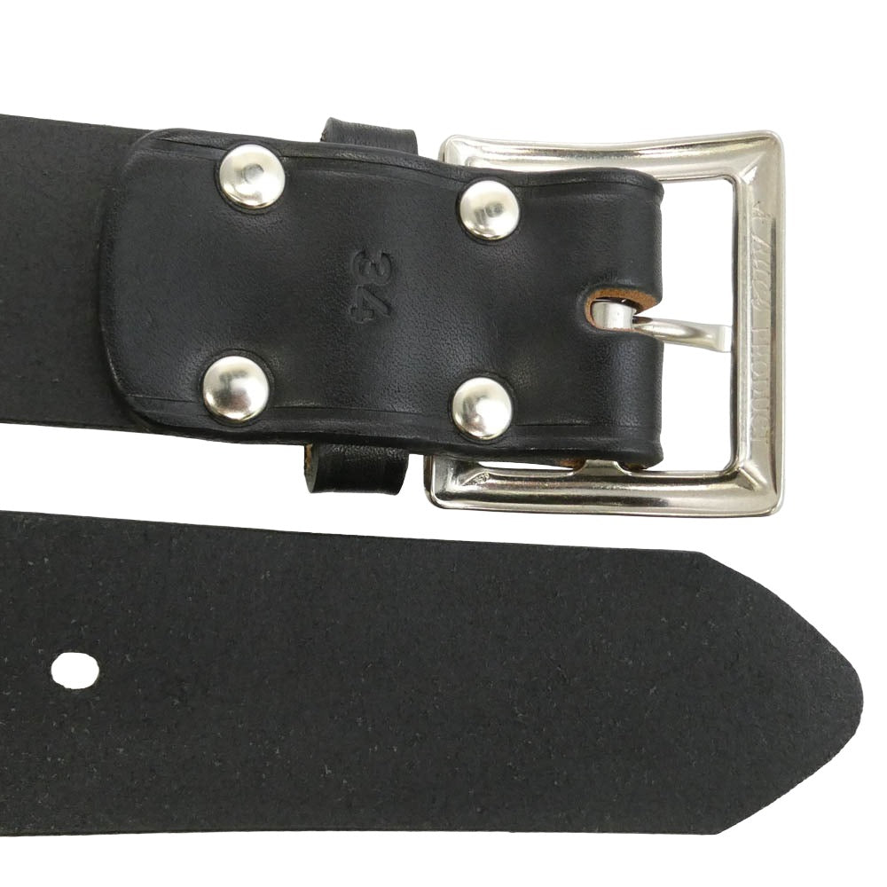 The REAL McCOY'S ザリアルマッコイズ BUCO ブコ BUCO MOTORCYCLE BELT SAF-T-FLASH ブコ スタッズ モーターサイクル ベルト ブラック系 34【中古】