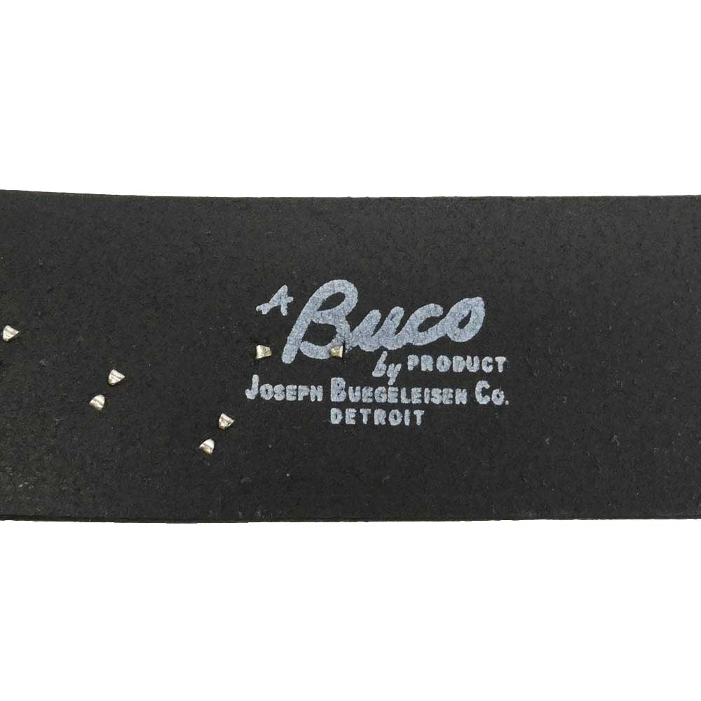 The REAL McCOY'S ザリアルマッコイズ BUCO ブコ BUCO MOTORCYCLE BELT SAF-T-FLASH ブコ スタッズ モーターサイクル ベルト ブラック系 34【中古】
